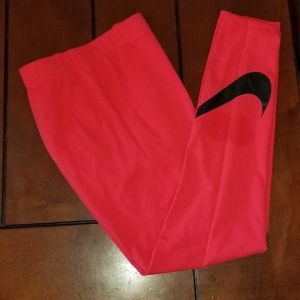 Red nike leggings